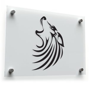 Howling Wolf Tribal Decal