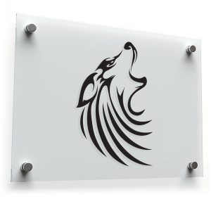Howling Wolf Tribal Sticker