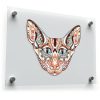 Intricate Cat Face Sticker