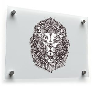 Intricate Lion Mandala Sticker