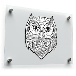 Intricate Owl Sticker