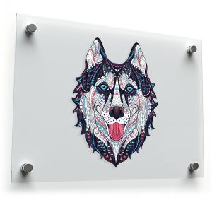 Intricate Wolf Vinyl Sticker