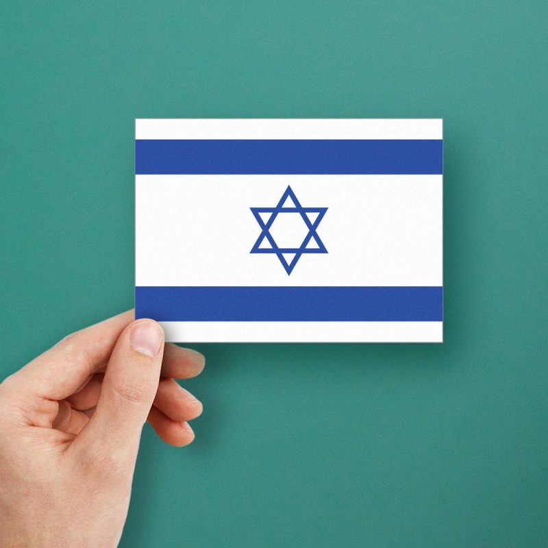 Israel Flag Vinyl Sticker - Stickers Factory