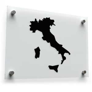 Italy Map Silhouette Vinyl Decal
