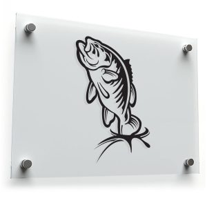 Jumping Bass Fish Decal