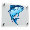 Jumping Blue Fish Sticker 1