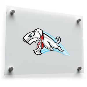 Jumping Dog Vinyl Sticker