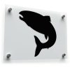 Jumping Fish Silhouette Sticker 1