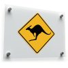 Kangaroo Crossing Vinyl Sticker