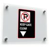 Keep Gate Clear Sign Decal 1