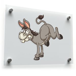 Kicking Donkey Sticker