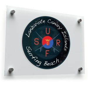 "Lanzarote Surfing Beach" Sticker