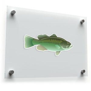 Largemouth Bass Fishing Sticker
