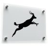 Leaping Antelope Silhouette Vinyl Decal