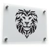 Lion Head Silhouette Sticker