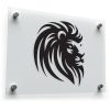 Lion Head Silhouette Vinyl Decal