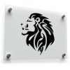 Lion Head Silhouette Vinyl Sticker 1