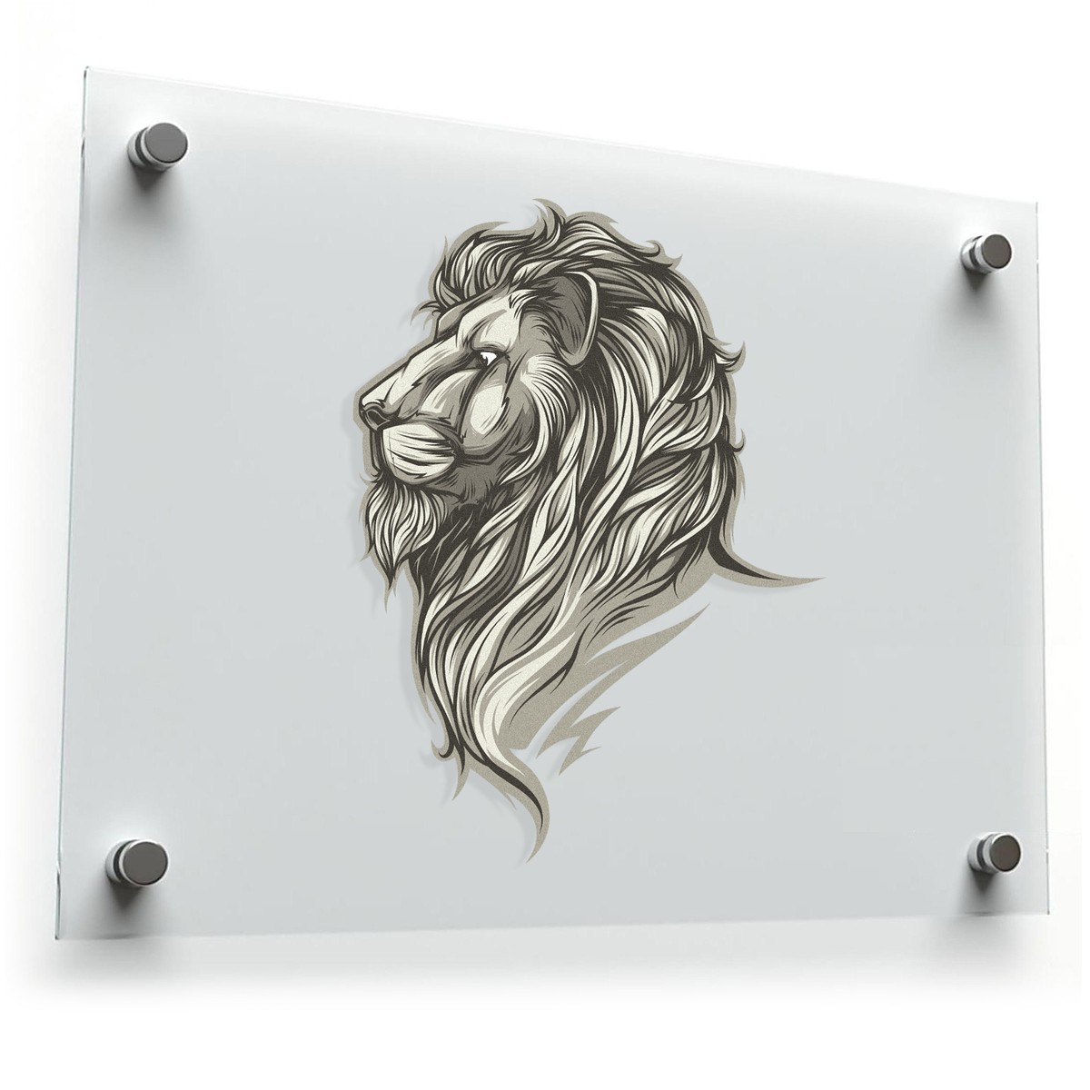 Lion Head Sticker 3 Lion Head Sticker