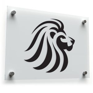 Lion Head Vinyl Decal