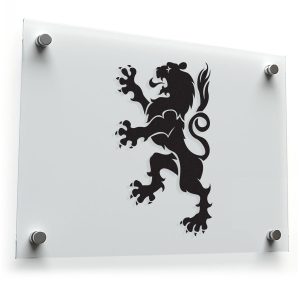 Lion Rampant Silhouette Sticker