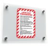 Lockout Procedures OSHA Instructional Safety Sticker