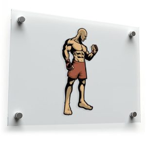 MMA Fighter Vinyl Sticker