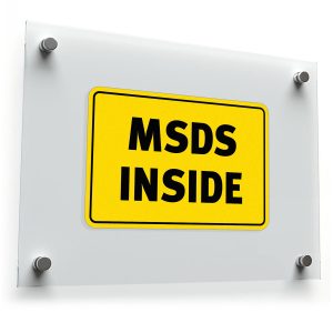 MSDS Inside Sticker