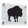 Majestic Bison Silhouette Vinyl Sticker 2 Majestic Bison Silhouette Vinyl Sticker 1