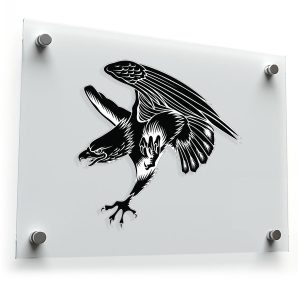 Majestic Black Falcon Sticker