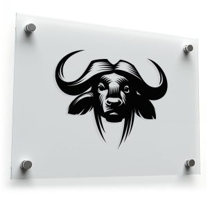 Majestic Buffalo Head Vinyl Sticker