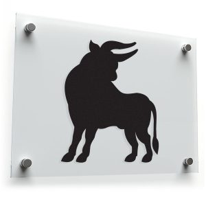 Majestic Bull Silhouette Sticker