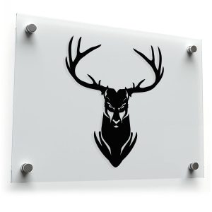 Majestic Deer Head Silhouette Sticker