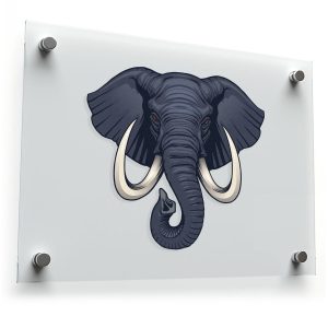 Majestic Elephant Head Sticker
