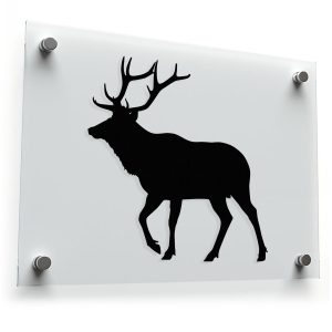 Majestic Elk Silhouette Vinyl Decal
