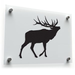 Majestic Elk Silhouette Vinyl Sticker