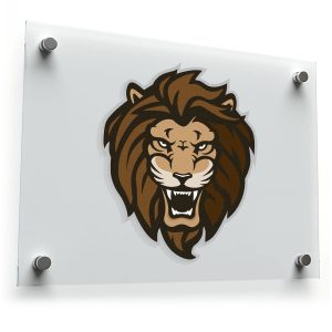 Majestic Lion Cartoon Sticker