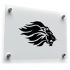 Majestic Lion Head Silhouette Sticker