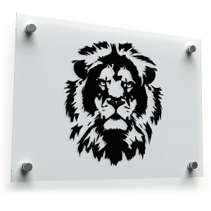 Majestic Lion Head Sticker