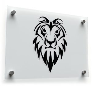 Majestic Lion Head Vinyl Decal