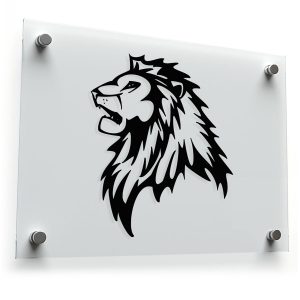 Majestic Lion Head Vinyl Decal