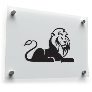 Majestic Lion Silhouette Sticker