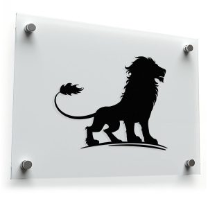 Majestic Lion Silhouette Sticker