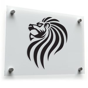 Majestic Lion Silhouette Vinyl Sticker