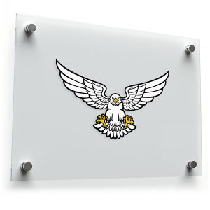 Majestic White Eagle Vinyl Sticker