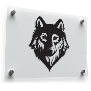 Majestic Wolf Head Vinyl Sticker