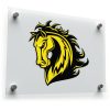 Majestic Yellow Horse Head Sticker 1
