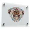 Mandala Monkey Head Sticker 1