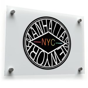 Manhattan NYC Circle Sticker