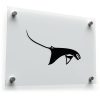 Manta Ray Silhouette Vinyl Decal