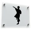 Martial Artist Silhouette Sticker 1